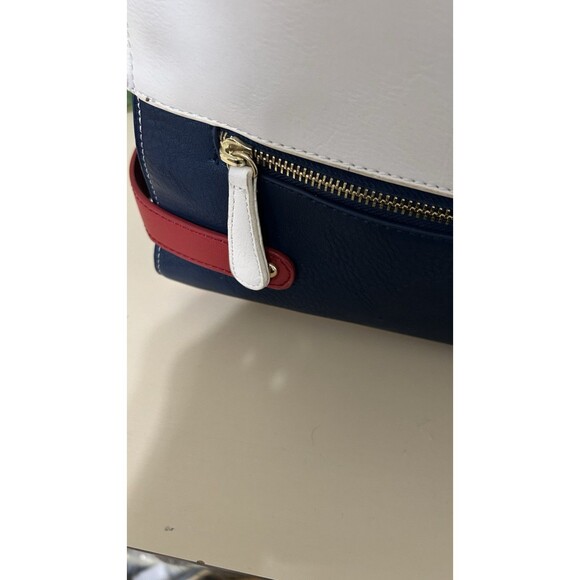 Vintage Charming Charlie Patriotic, Nautical ,Red White & Blue Shoulder tote bag - Picture 4 of 12